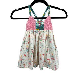 Toddler Girl’s Quinn’s Closet Brand Ballerina Print Dress Size‎ 4